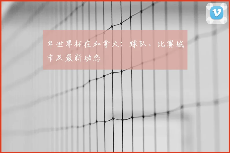年世界杯在加拿大：球队、比赛城市及最新动态